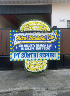 Papan Bunga Duka di Tempuran